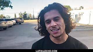LatinLeche - Latino Fanboy Sucks A Cameraman’s Cock